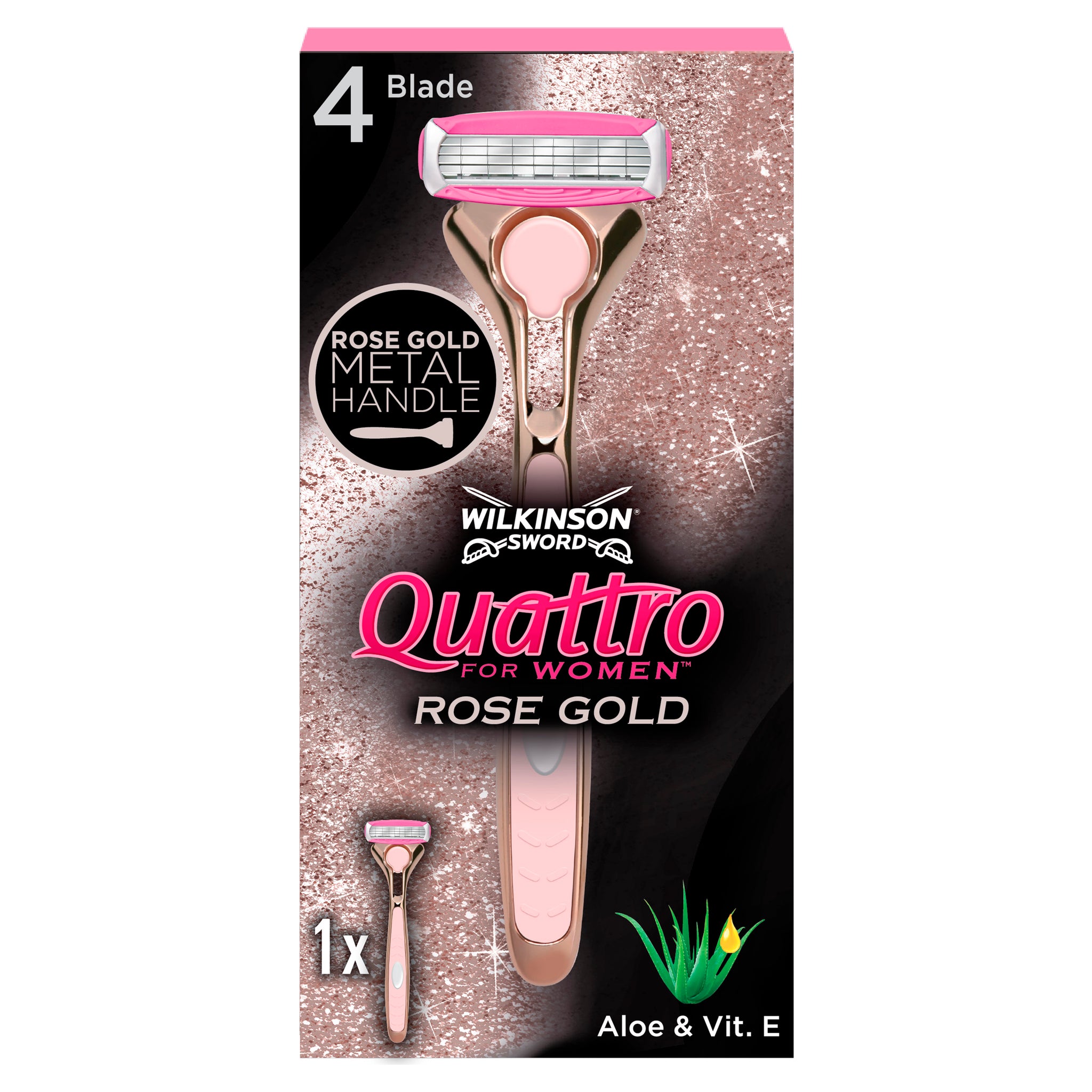 Wilkinson Sword Quattro for Women Rose Gold Razor