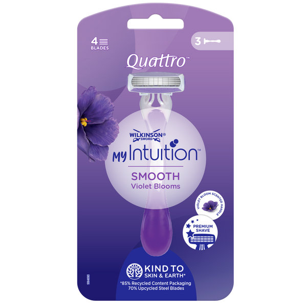 Rasoir Jetable Smooth Violet Bloom Quattro